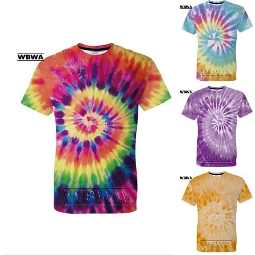 Angry Goldfish Tie Dye Printed Short Sleeve T Shirts Men Hip Hop 2021 New Streetwear Top Tees Fashion Casual Tshirt