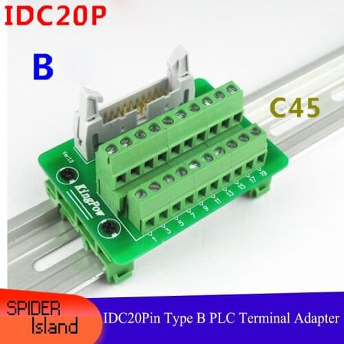 IDC20P-B Relay Terminal Horn Transfer Terminal PLC Converter terminal Block IDC 20pin Adapter