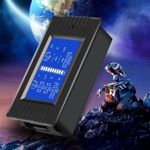 DC 0-200V 50A/100A/200A/300A Battery Tester Monitor Voltage Current Impedance Capacity Watt Ampere Power Energy Time Meter 63HF