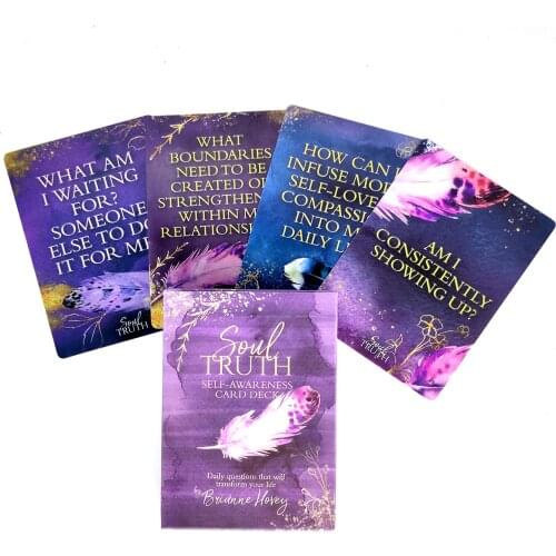 Soul Truth Self Awareness Card Tarot Cards And PDF Guidance Divination Deck Entertainment Parties Board Game 56Pcs/Box