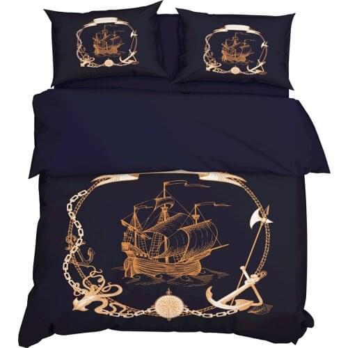 YuXiu3D Digital Printing Duvet Covers 3-Pieces set Black Bedding Set Bed Linen Cover and Pillowcase(s) King Queen Full Twin size