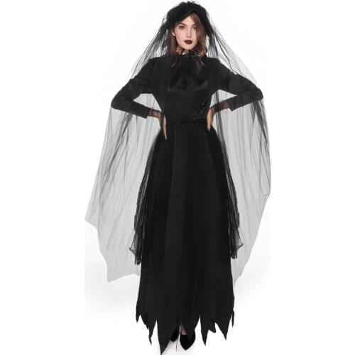 Halloween Zombie Vampire Cosplay Costume for Women Amazing Carnival Fancy Party Dress Up Outfit Plus Size