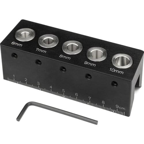 Woodworking Vertical Pocket Hole Doweling Jig Kit Straight Angle Guide Aluminum Hole Drill Guide Locator Carpentry DIY Tools