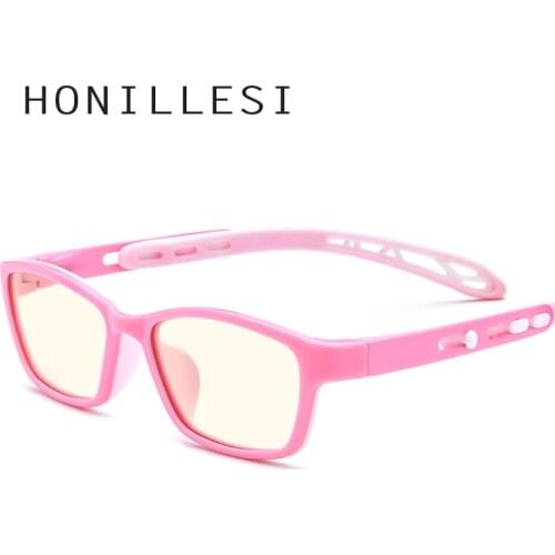 HONILLESI Anti Blue Light Blocking Glasses for Kids Children Boys Girls New Antiblue Rays UV Protection Computer Eyeglasses 1075