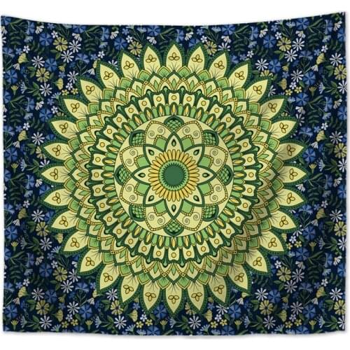 Mandala blanket on the beach large bohemian wall hanging tapestry indian cloth