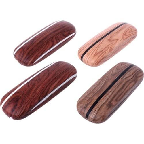 Portable Wood Grain Hard Eye Glasses Case Eyewear Box Sunglasses Protector Bag F05