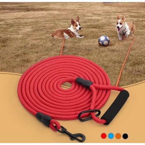 Outdoor Dog Leashes Long Pet Leashes Dog Safe Leash Rope Training Walking Training Leashes For Pet Dog Leash Super Long 5M/10M