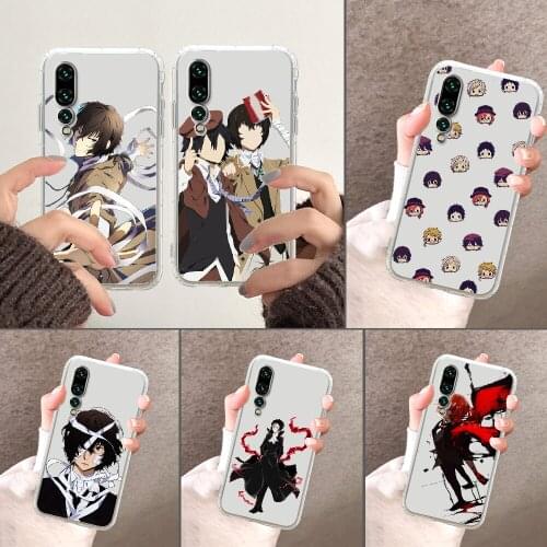Bungou stray dogs Phone Case Transparent For Huawei P Mate P10 P20 P30 P40 10 20 Smart Z Pro Lite 2019 transparent trend
