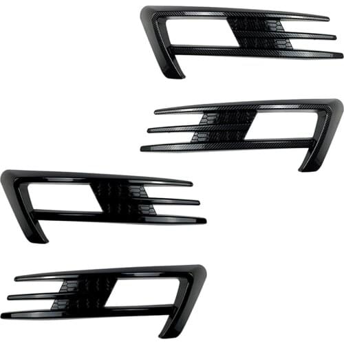 For Golf 7 MK7 2014 2015 2016 2017 Front Bumper Fog Light Grilles Fog Lamp Eyebrow Cover Trim