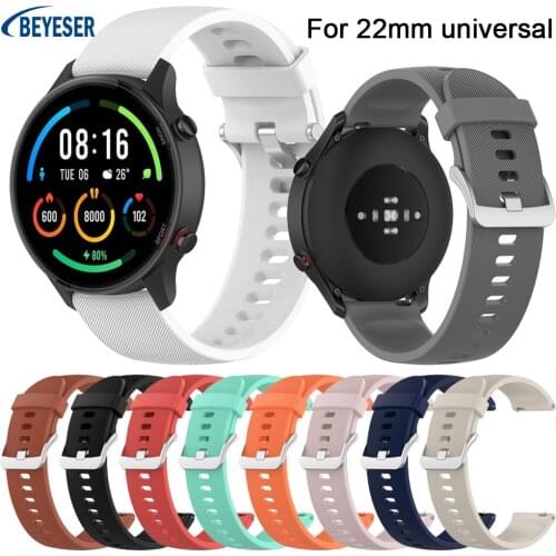 22MM Silicone Strap For Xiaomi color sport Band Bracelet For Xiaomi Haylou RT LS05S For YAMAY SW022 Watchband Wristband New