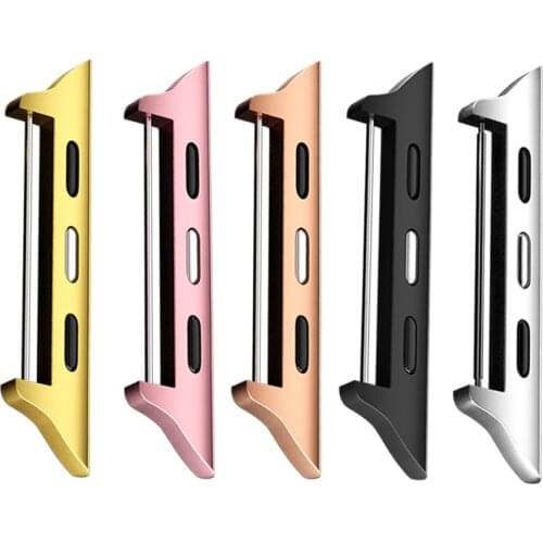 Adapter Connector for Apple Watch Band 6 SE 5 4 3 2 1 for iWatch Strap 38mm 42mm 40mm 44mm Stainless Steel for Apple Connector