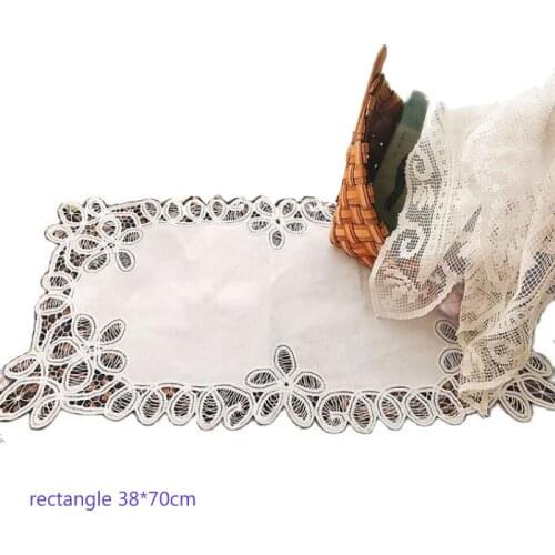 Modern lace cotton embroidery place table mat cloth pad cup mug drink doilies dining tea coaster wedding dish placemat kitchen