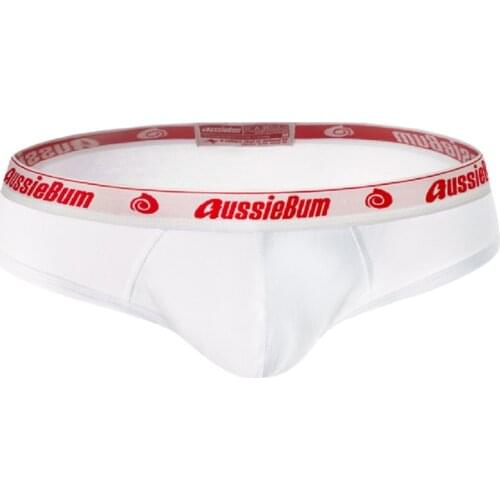 AUSSIEBUM jockstrap sports breathable big bag triangle low-waisted panties boys underpants with the letter U convex shorts