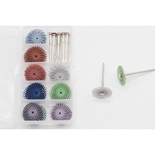 Dentistry Lab Polishing Shank Mandrel 2.35mm & Dental Composite Spiral Finishing Polishing Disc Wheel