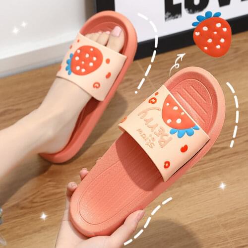 Slipper Female Wear Cute Cartoon Couple Home Bathroom Bath Antiskid Deodorant Slipper Male Shoes Woman Slippers House