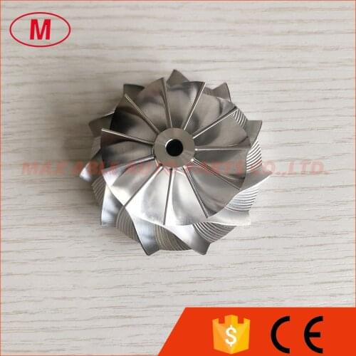 TD04 45.47/60.48mm 11+0 blades high performance turbocharger milling/aluminum 2618/billet compressor wheel