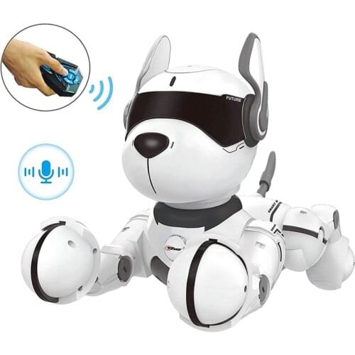Smart Talking RC Robot Dog Walk & Dance Interactive Pet Puppy Robot Dog Remote Voice Control Intelligent Toy for Kids