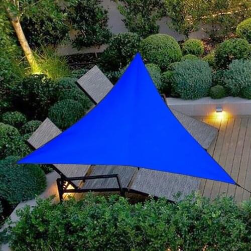 Waterproof Anti-UV Polyester Triangle Awning Sun Shading Net Sun Shade Sail Outdoor Sun Shelter Garden Canopy Shade Cloth WF107