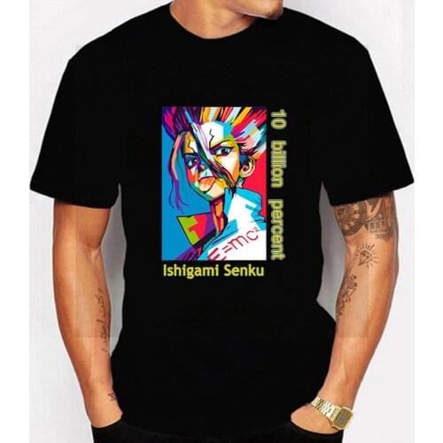 Japan Anime Harajuku Ishigami Senku Top Mannen Streetwear Dr.STONE Print Japanse Kawaii T-shirt Top Tees