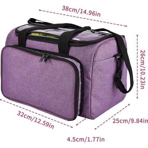 1piece 38*25*26cm Knitting Needles Sewing Set Daily Necessities Dustproof Storage Bag 600D Oxford Cloth DIY Wool Storage Bag