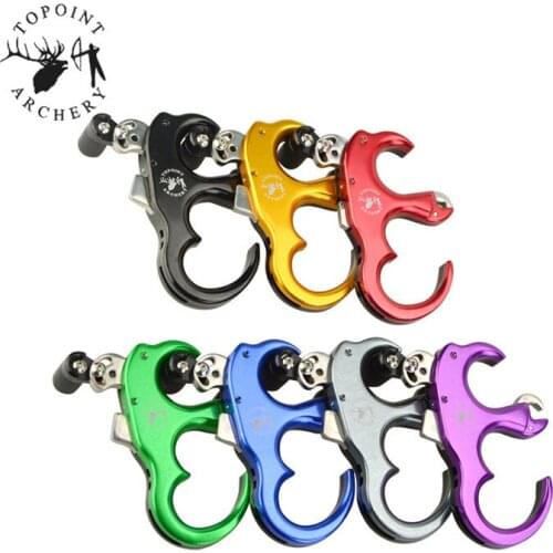 1 Piece Stainless Steel Release Aid for Compound Bow 3/4 Finger Release Aid Compound Bow Trigger Shooting Practicing Outdoor