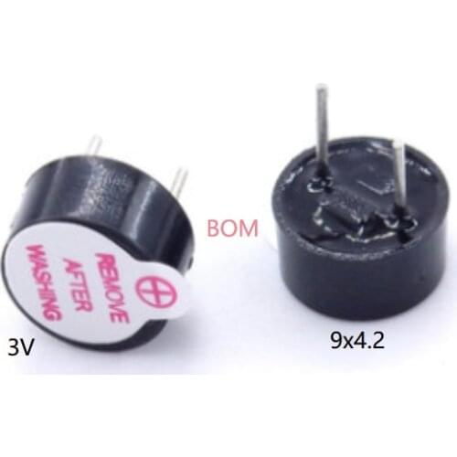 10PCS New Ultra-thin 3V Active Buzzer Alarm AC 9MM*4.2MM 9x4.2MM 0942 MINI Active Piezo Buzzers Fit For Arduino Diy Electro