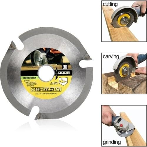125mm 3T Circular Carbide Saw Blades Cutting Wood for Angle Grinder Saw Disc Wood Cutter Saw Blade for Cutting Grinding Wood