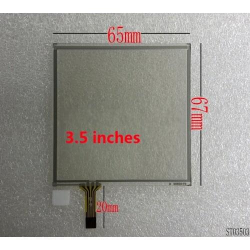 3.5" inch 4-wire resistive touch screen car navigation GPS mp4/mp5 65mm*67mm