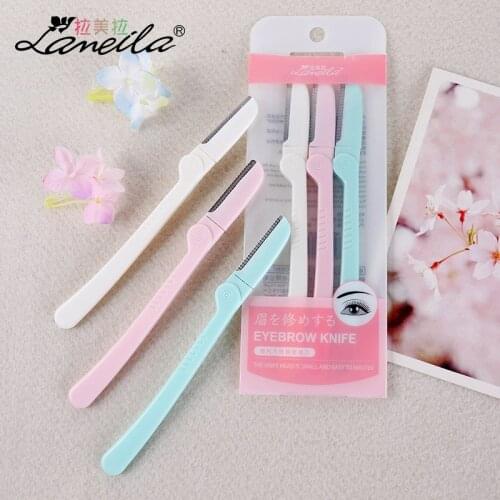 3 Pack Eyebrow Brow Razor Dermaplaning Safe Painless Portable Facial Shaper Makeup Tool Face Lip Hair Remover TXTB1