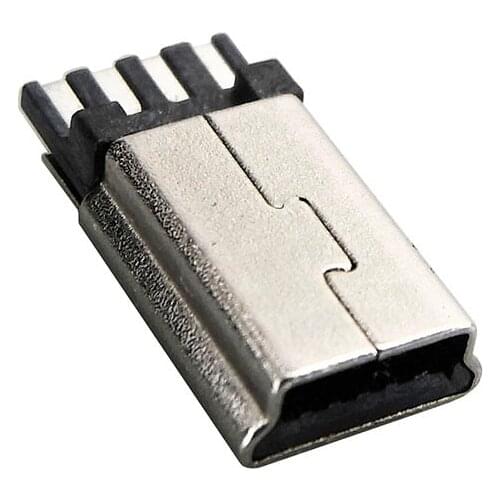 50 pcs/lot MINI USB Male 4 Pin V3 Connectors USB Port Jack Tail Sockect Plug Terminals For Samsung Huawei DIY Long section