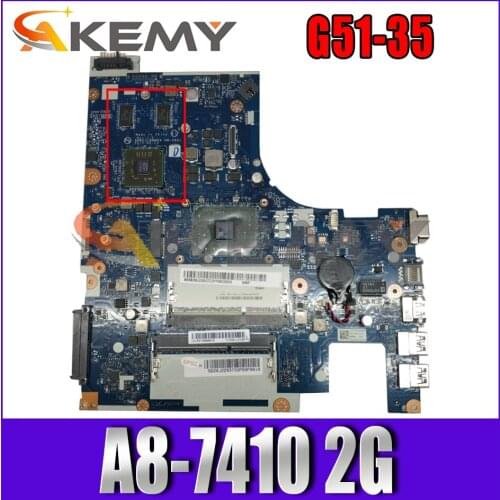 Akemy For Lenovo g51-35 bmwq3/bmwq4 nm-a401 Laptop PC Motherboard a8-7410 2G Discrete Graphics 100% Test OK