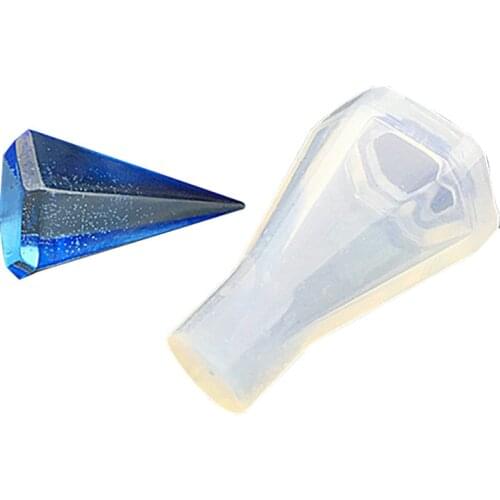 Diamond shape necklace pendant Silicone Mold for jewelry making Resin jewelry tool UV epoxy resin molds decorative craft