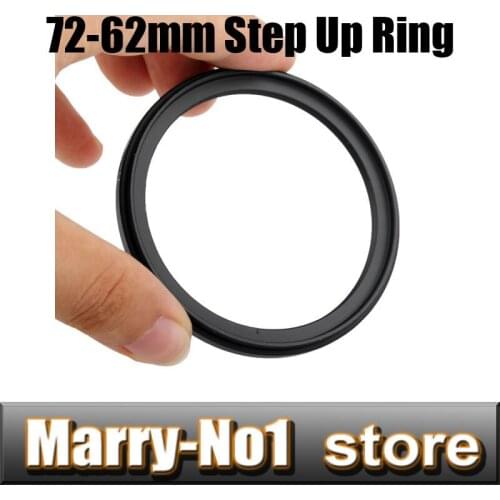 Free shipping Black Step Up Filter Ring Lens Ring 72mm to 62mm 72mm -62mm 72 -62mm