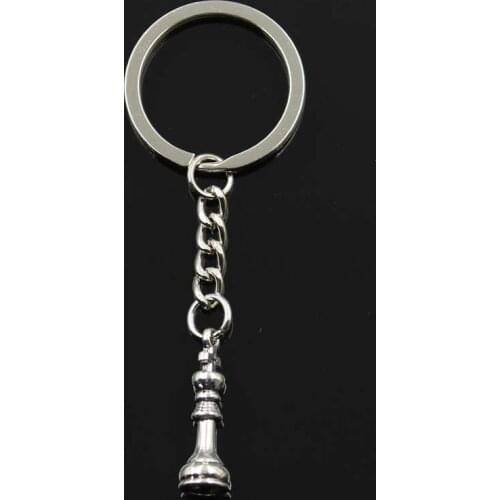 Keychain Chess King Queen Rook Knight Bishop Pawn Pendants DIY Men Jewelry Car Key Chain Ring Holder Souvenir For Gift