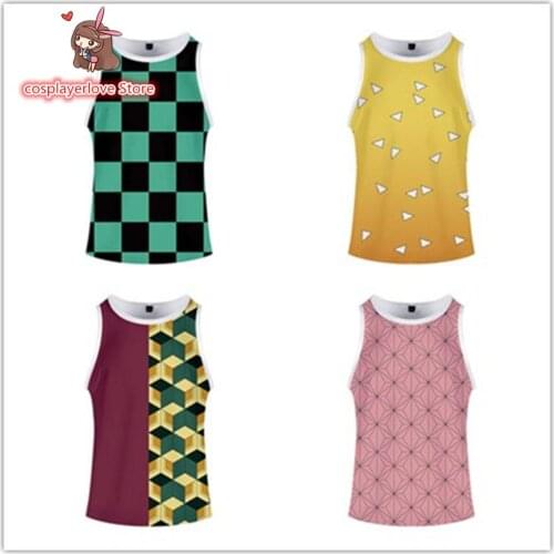Demon Slayer: Kimetsu no Yaiba Agatsuma Zenitsu Kamado Tops Sleeveless anime surrounding clothes