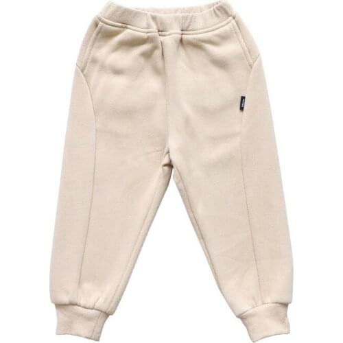 Children wear sportswear pants 2019 new Korean version of childrens leisure trousers autumn winter dress plus velvet boy pants