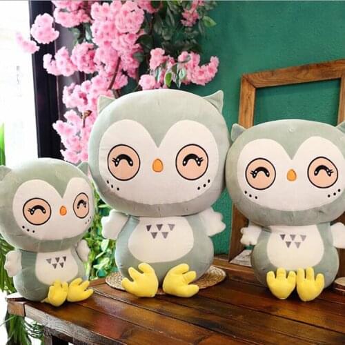 Creative Cartoon Down Cotton Owl Plush Toy Doll Kawaii Owl Plush Toy Filled Animal Doll Child Baby Cute Soft Pillow Cushion Gift