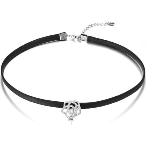 Fashion Harajuku Accessories black Leather Chokers clavicle Collar Necklace for Couple Lovers