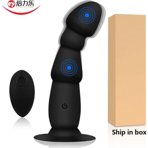 Powerful Anal Plug Anal Vibrator 10 Modes Vibrating Prostate Massager Butt Plug Male Anal Masturbator Adult Sex Toys For Gays