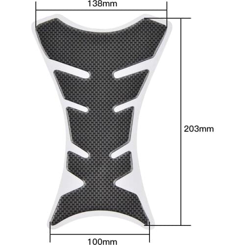 Carbon Fiber Gas Oil Tank Pad Protector Sticker Decal For Yamaha YZF R1 R3 R6 MT-07 MT-09 FZ1 FZ8 TDM850 TDM900 V-max1700