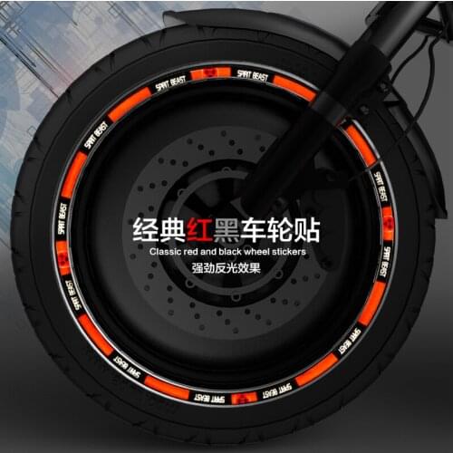 Motorcycle Stickers Decorative Tire Stickers Electric Scooter Decals Reflective Wheel Tappet 10"12"18"wheel Stickers 16 Article