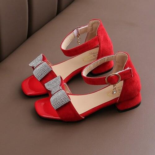 Shoes Girls Princess Sandals for Wedding And Party Dance Summer Big girls sandal Kids Sandal chaussure fille