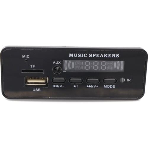 Bluetooth 5.0 MP3 WMA Decoder Board Audio Module DC 12V USB TF FM Radio AUX MP3 Player Handfree For Car Support Recording