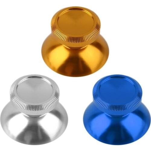 Renensin 2pcs 3D Thumbstick Cap Aluminum Alloy Metallic Metal Analogue Analog Joystick Stick Module For PS4 Xbox One Controller