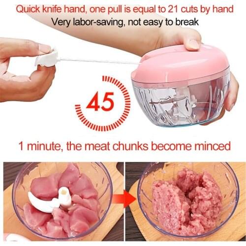 Manual Food Chopper Processor Vegetable Fruits Meat Cutter Shredder Garlic Onion Chopper Gadgets for Men Kitchen Gadgets
