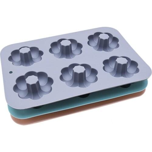 Flower Shape Silicone Baking Pan Cake Mold DIY Muffin Cookie Mould Wedding Cupcake Candy Fondant Cake Decorating Tools Bakeware
