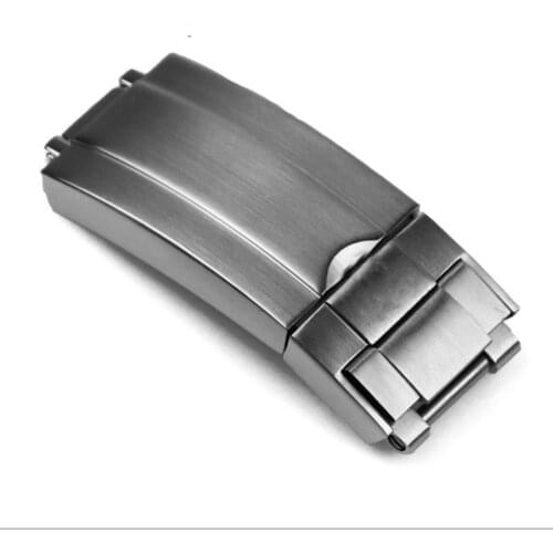 9x9x16mm Stainless steel folding buckle Fit for submariner Oysterflex Daytona GMT watch band strap Deployment clasp