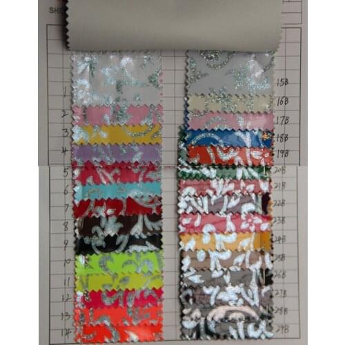 Symphony Flowers Holographic synthetic PU leather synthetical leather laser leather fabric