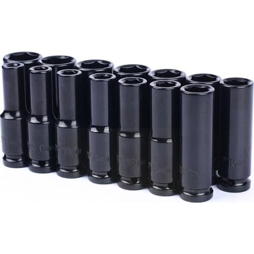 1/2" 8-22mm Lengthened Air Socket Adopter Universal Pneumatic Socket Wrench Head for Electric Impact Wrench Air Impact Wrench