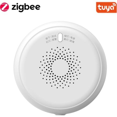 Zigbee Smart Combustible Natural Gas Leakage Detector Work With Tuya Zigbee Hub DC Power Supply For Security Alarm System